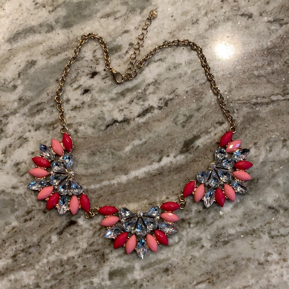 Pink statement necklace